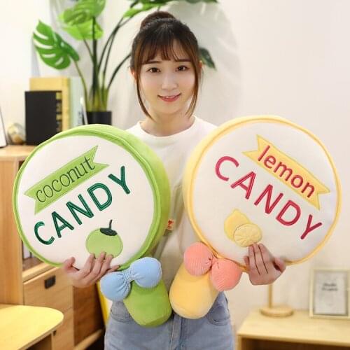 Funny Food Plush Cute Stuffed Cartoon Snack Pillows Cushion Props Candy Lollipop Kids Toys Birthday Girl ValentineS Day Gift