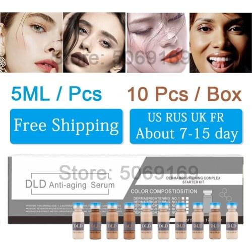 5ml 10pcs/set BB Cream Anti-aging Serum Meso White Brightening Serum Natural Nude Concealer For Whitening Acne and Anti Wrinkles