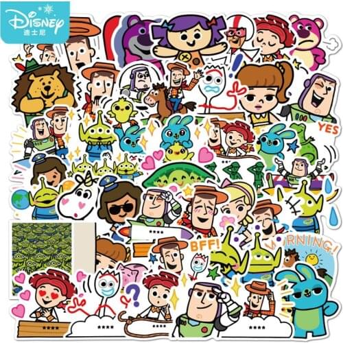 10/30/50Pcs Disney Toy Story Stickers Pack Waterproof Skateboard Travel Luggage Snowboard Laptop Cute Sticker Girl gift Kids Toy
