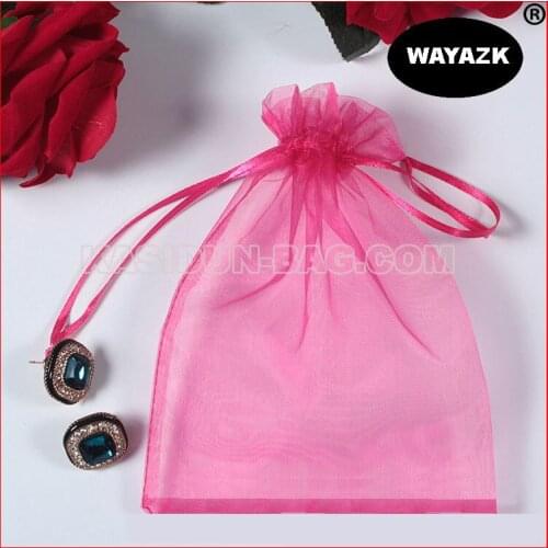 200pcs/lot) size 13x18cm wholesale QUALITY small drawstring gift organza bag