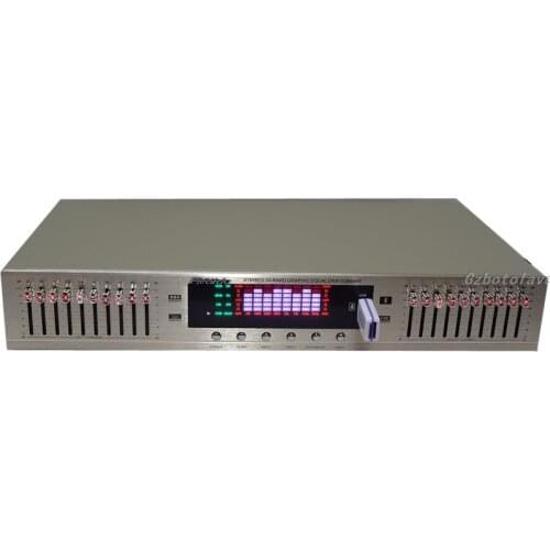 2021 new arrive HIFI Digital HD stereo preamplifier Equalizer built-in USB Bluetooth home stage equalizer dual 10 segments