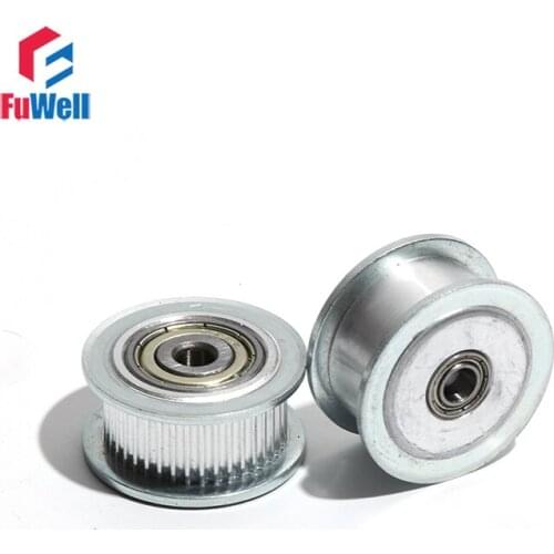 2GT-60T Idler Pulley 5/6/8/10/12/15mm Bore 60Teeth Bearing Belt Pulley 7mm/11mm Belt Width With/Without Teeth GT2 Gear Pulley