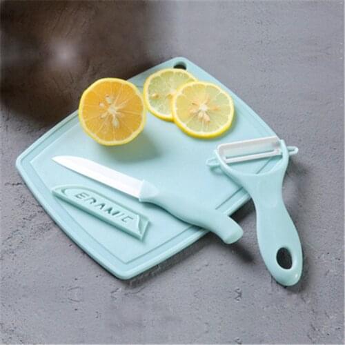 3pcs/sets Magic Trio Peeler fruit knife&board Slicer Shredder Julienne Cutter Multi Stainless Steel Blade Grater Zesters Tools