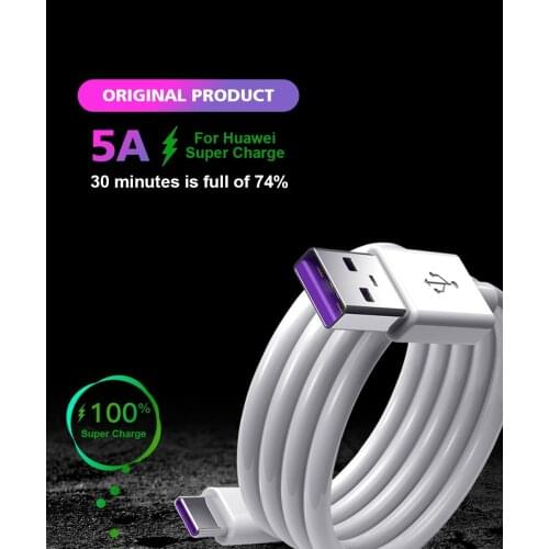 5A USB Type C Cable Fast Charging Wire For Samsung Galaxy S10 S9 Plus Xiaomi mi9 Huawei Mobile Phone USB C Type-C Charger Cord