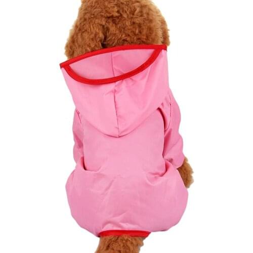 1 Piece Pet Dog Raincoat Fashionable Puppy Jumpsuit Raincoat Outdoor Dogs Teddy Waterproof Sunscreen Clothes Pets Dogs Raincoat