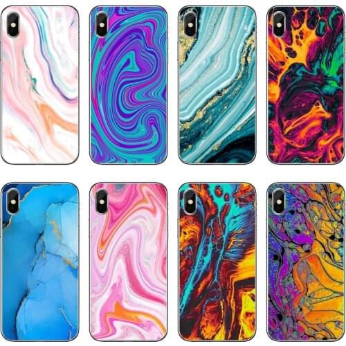 Retro colorful marble Accessories Phone Case For Huawei P40 P30 P20 Pro P10 P9 Lite Y5 Y6 Y7 Y9 P Smart Plus 2018 2019