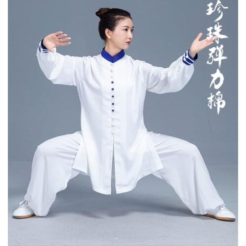 Women Men Martial Arts Kungfu Tai Chi Uniforms Loose Long Sleeve Sweatshirt+pant Fitness Workout Wushu Casual Meditation Set
