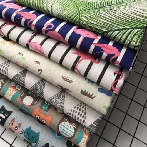 Cotton and Linen Fabric, Linen Printing, Mixed Flower Crafts, Tablecloth, Pillow Fabric, Polyester Cotton Fabric Patchwork