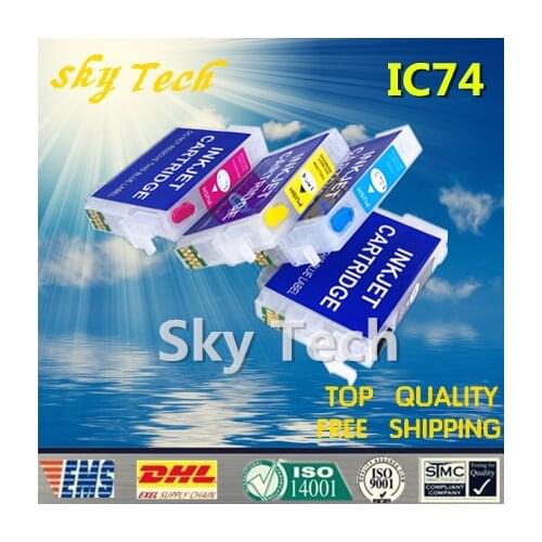 IC74 Empty Refillable Ink cartridges For ICBK74 - ICY74 suit for PX-M5040F PX-S5040 PX-M5041F PX-S740 PX-M740F PX-M741F With ARC