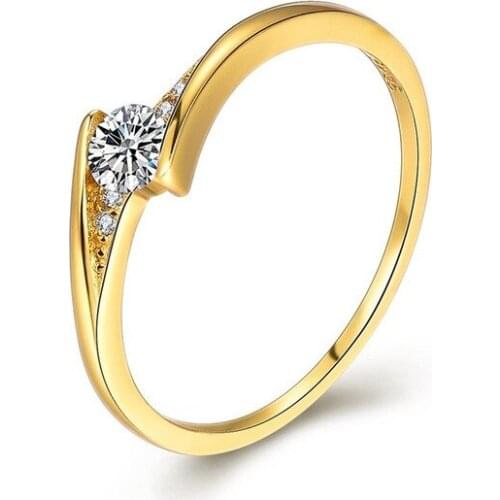 Cocktail 14K Gold Lab Moissanite Promise ring 925 Sterling silver Engagement Wedding Band Rings for women Bridal Jewelry