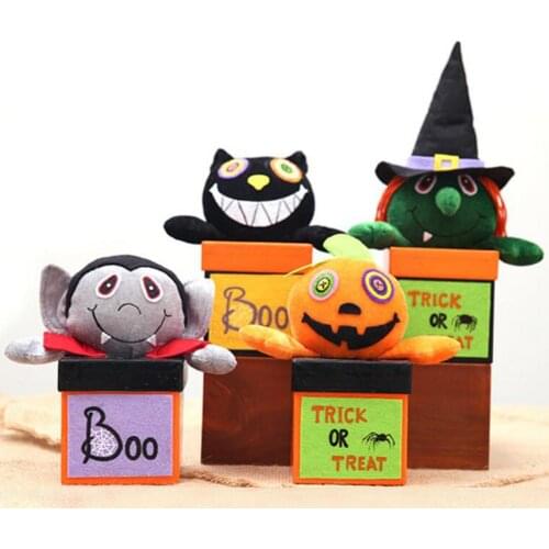 Halloween Candy Boxes Creative Childrens Gift Box Halloween Doll Cookie Treat Box For Party Decorations Props Drop Shipping