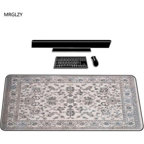 MRGLZY Beautiful Persian Carpet Design Unique Gamer Mouse Pad Keyboard Rest 400X800MM Keyboard Pad Mouse Mat Gaming Pc