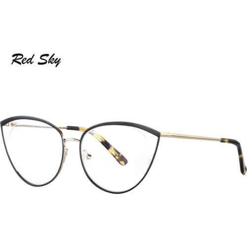 Retro Metal Cat Eye Optical Glasses Frame Women Fashion Stainless Steel Frames Prescription Myopia Presbyopia Spectacels Frame