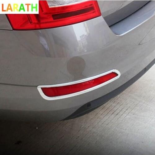 The New For Skoda Octavia A7 Rear Foglights Cover Body Exterior Chromium Decoration Car-styling Accessory Products Part 15-17