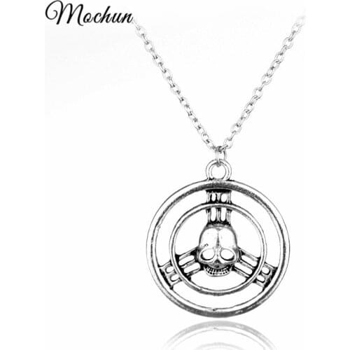 MQCHUN Movie Mad Max Fury Road War Immortan Joe Burning Skull Gang Worship Inspired Faction Hollow Logo Pendant Necklace Jewelry