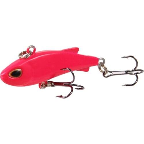 1pcs Sinking Mini VIB Fishing Lure 4cm 4g Vibration Artificial Baits Winter Ice Fishing Wobblers Bass Crankbait Fishing Tackle
