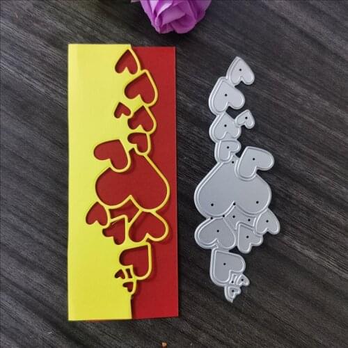 Heart Lace Edge Metal Cutting Dies For Scrapbooking Carbon Steel Love Dies Embossing Stencils DIY Decorative Cards
