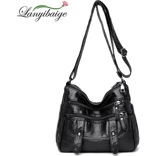 Fashion Casual Handbag Ladies Bag Designer Large-capacity One-Shoulder Ladies 2021 New Retro Street High-Quality Leather Handbag