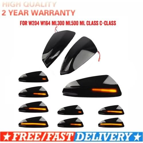 LED Dynamic Turn Signal Light Side Mirror Indicator Blinker for Mercedes Benz C Class W204 S204 2007-2014 C300 Viano Vito W639