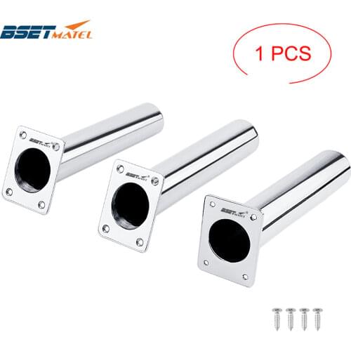 Flush Mount 0 or 20 Degree stainless steel 316 square shape flange fishing rod racks holder Bracket for boat fishing Accessories