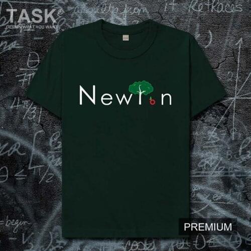 Celebrity Newton United Kingdom physicist Mathematician gravity Law of motion Gold standard new Tops t shirt mens clothes 01