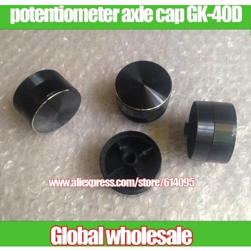 10pcs aluminum cap knob / potentiometer axle cap GK-40D / width 40MM high 27.5MM hole 6mm