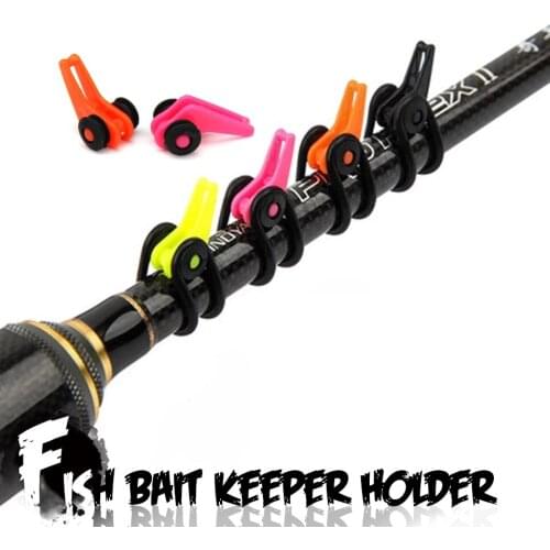 New 10pcs/lot Plastic Fishing Lure Bait Hook Keeper Holder for Fishing Rod Pole Safety Holder Fishing Tackle