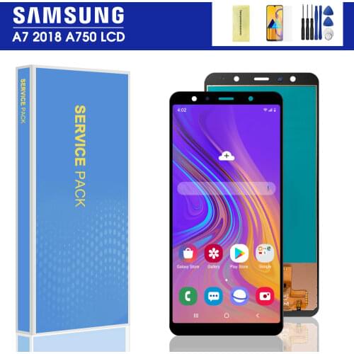 100% Test A750 lcd For Samsung Galaxy A7 2018 SM-A750F A750FN A750G A750F LCD Display Touch Screen Digitizer Assembly Replace