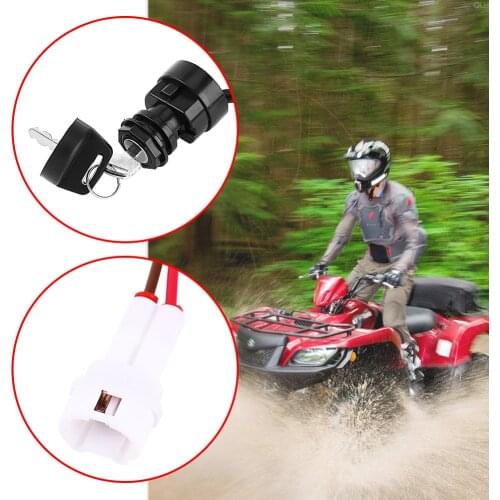 2 Pin Motorcycle Motocicleta ATV Ignition Key Switch For Yamaha YFM 350 Bruin 660R 700R Raptor 350X Warrior Car-Styling
