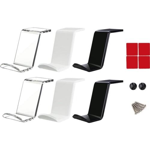 Gamepad Holder Desk 2PCS Headphone Headset Stand Hanger Under Desk Gamepad Holder Gamepad Game Accessories