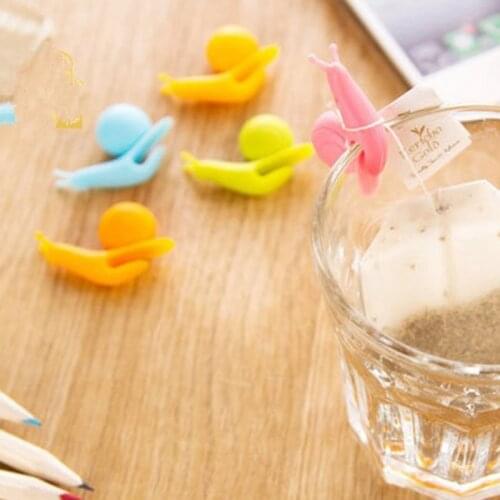 6pcs/lot Cute Snails Wine Glass Labels Silicone Tea Mug Cup Of Tea Bag Glass Markers Drinking Label Glasses Marker