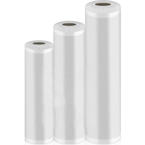Promotion! Vacuum Sealer Bags 3 Rolls Vacuum Seal Roll Vacuum Sealer Sous Vide Bags for Food Saver Food Storage Bag