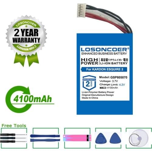 LOSONCOER Battery 3800mAh GSP805070 For Harman Kardon Esquire 2 Speaker