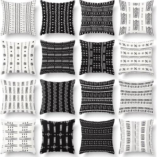 Geometric Stripe Colorful Cushion Cover Throw Pillow Case for Home Chair Sofa Decoration Square Pillowcases