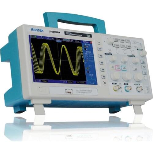 DSO5102BM Digital 100MHZ 2Channels 1GS/s Oscilloscope 2M Record Length 7'' TFT LCD High Resolution 800x480 USB