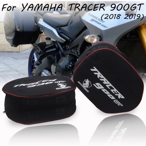 For YAMAHA Tracer 900GT Tracer 900GT City Tracer 900GT 2018 2019 a pair of motorcycle black large-capacity luggage bags