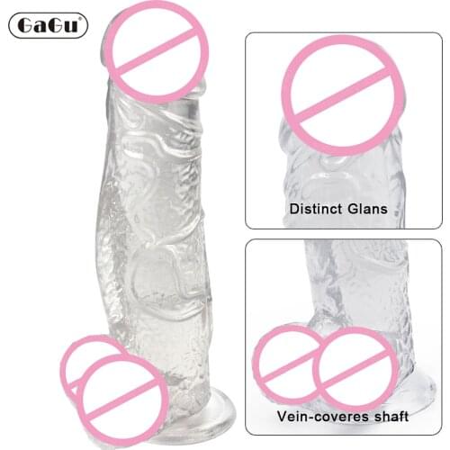 GaGu Super Big Diameter 2.36 Inch Jelly Dildo Realistic Anal Realistic Dildo Big Penis Suction Cup Penis Masturbation Erotic toy