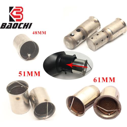 Motorcycle Exhaust Muffler Pipe Catalyst DB Killer 48MM 51MM 61MM Catalyst Adjust Silencer DB Killer Noise Sound for MIVV SC AR
