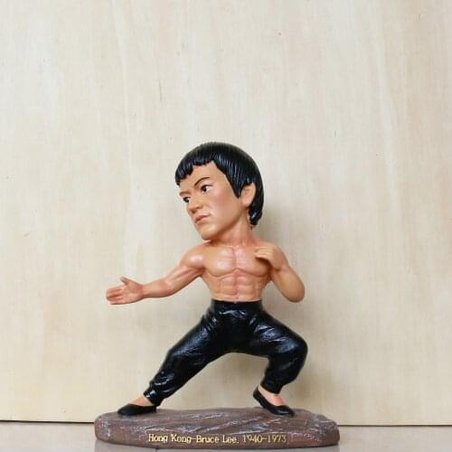 Hot World Famous Person GongFu Kungfu Master Movie Star China Hong Kong Bruce Lee Figure Model Toys Gift Collection