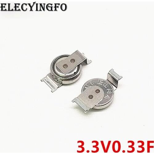 5Pcs/50Pcs 0.33F 3.3V ELNA DSK series 6.8x2.1mm DSK-3R3H224-HL 3.3V0.33F DSK-621 Farad Capacitor Coin Cell Capacitor