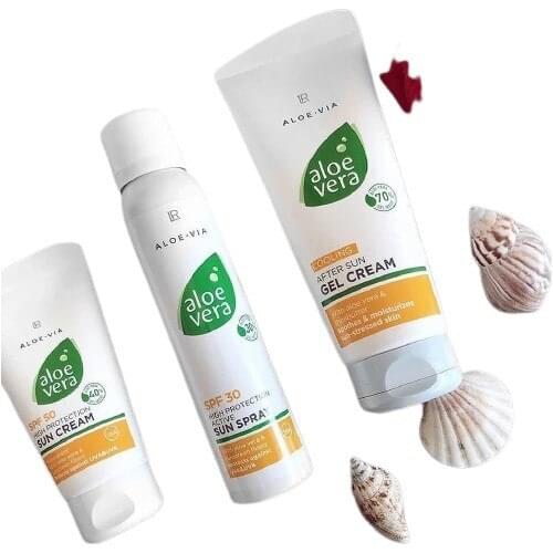 Lr Sunscreen Care Set Aloe Vera (Cream + Spray + Gel)