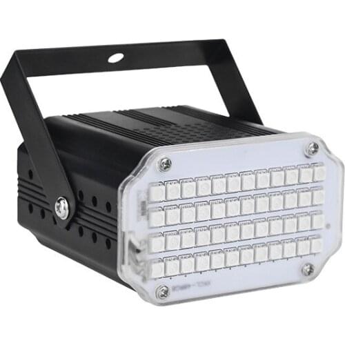 Mini Led Disco Light 48pcs RGB/White LED Strobe Light Music Sound Activated Flash Stage Lighting Christmas Home party Decoration