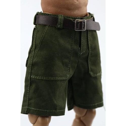 1/6 Scale Men Fashion Shorts Clothes Male Fashion Sports Shorts With Belt Clothing For 12" Action Figure Body Doll Toys