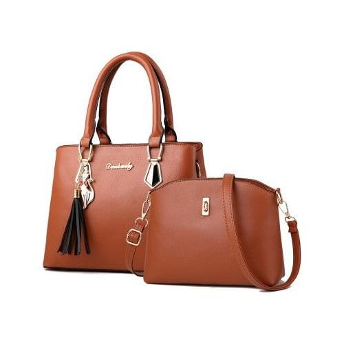 Women Set Bags PU Leather Large Capacity Designer Bag For Ladies Shoulder Messenger Bag Tassel Handbag New