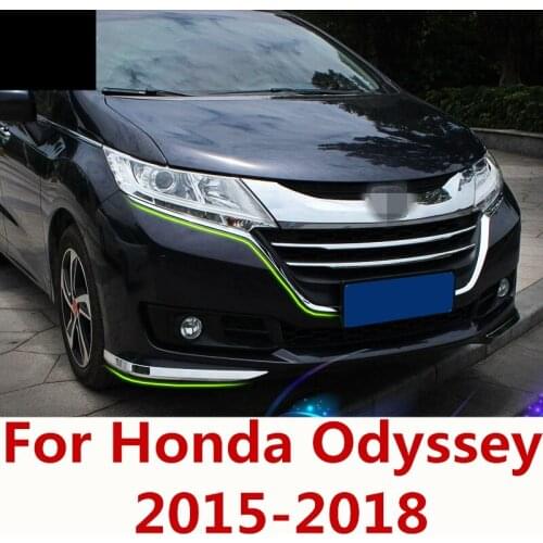 For Honda Odyssey 2015-2018 Car Rear Fog Light Cover Trim Strip ABS Chrome Frame Lamps Car-styling Strips Decoration decoration