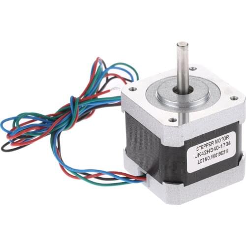 Nema 17 40mm Hybird Stepper Motor 1.8Degree 2 Phase 1.7A 2.55V 4200g.cm 4 Leads Stepper Motor For CNC 3D Printers