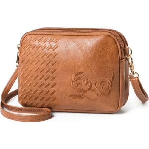 2020 New Three Compartments Crossbody Bags for Women Fashion Small Shoulder Bag Embroidery Ladies Handbags Designer Purse