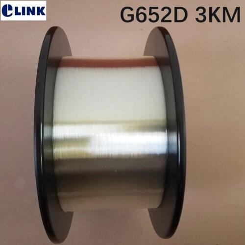 3km/roll Bare optical fibre G652D Singlemode SM 9/125um 3000m/spool without connector for OTDR test launch cable fiber reels