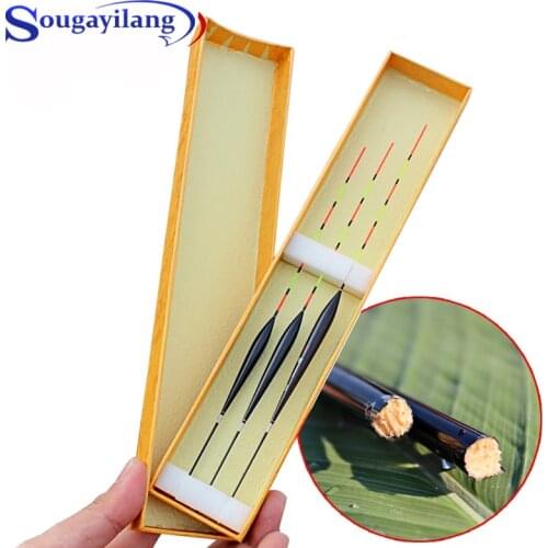 Sougayilang 3pcs Fishing Float Sports Fishing Supplies Drop Shipping Balsa Boya FreshWater Flotador Carp Fishing Tackle with Box