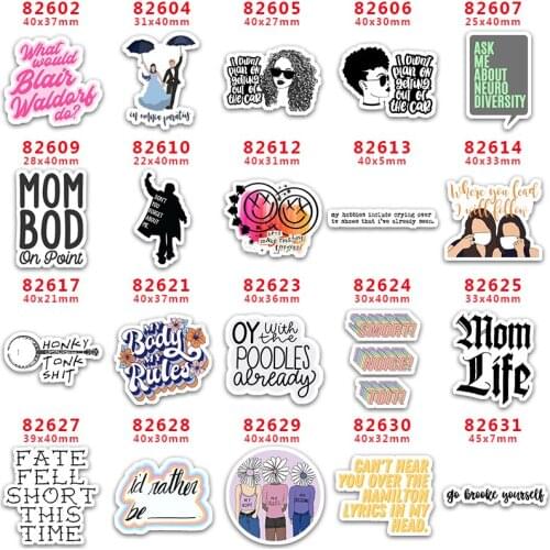 DIY Craft Supplies Sewing Accessories Cartoon Printed Planar Resins Mold 10 Pieces. PR-82602